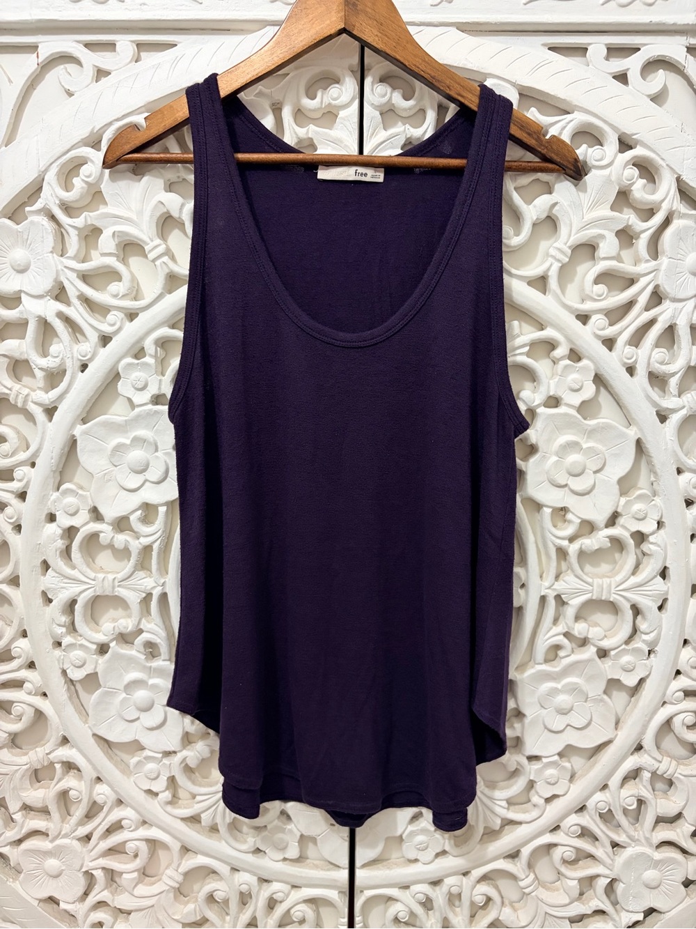 Wilfred Free Aritzia Purple Scoop Neck Tank Top Size L